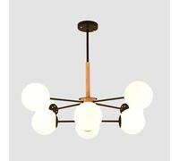 Lustres modernes, luminaires de plafond montés, lustre moderne, lampe à bulles en verre du milieu du siècle, plafonnier moléculaire E27 de créativité, salon,lumières suspendues
