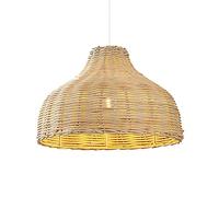 Lustres, Nouvelle Lampe Suspendue Chinoise E27 à vis à tête Unique, lustres pastoraux en rotin, Abat-Jour décoratif pour Salon, Balcon, îlot de Cuisine/Naturel