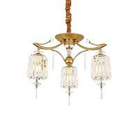 Lustres, pendentif au plafond, pour salon de chambre à manger de salle à manger, lustre de luxe léger, lustre de plancher du duplex du hall concis moderne, nordique léger luxe en cristal gold-golden