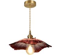 Lustres,Pendue En Forme de Fleurpespendues En Verre Et Cuivrepependue E27 Hauteur Réglable Chambre Salle À Manger/A/A
