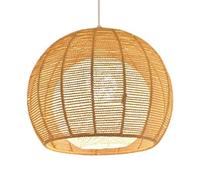 Lustres, Plafonnier En Corde - En Rotin Tissé À La Main Pour Chambre Et Salle À Manger - Abat-Jourpendu Scandinave/Br/30 Cm