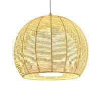 Lustres, Plafonnier En Corde - En Rotin Tissé À La Main Pour Chambre Et Salle À Manger - Abat-Jourpendu Scandinave/Beige/36 Cm