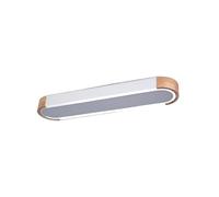 Lustres plafonniers minimalistes rectangulaires Modernes en Bois, plafonniers à LED en métal et Acrylique, Montage encastré à proximité des luminaires pour vestiaire, Couloir, salo
