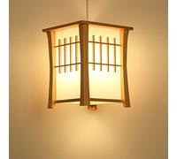 Lustres Plafonniers Suspensions Lampe Suspension Lustres Japonais personnalisés en Bois Massif, plafonnier Simple à tête Simple créative, Bar Restaurant barré Suspendu Pendante Lampe Lustre Plafonni