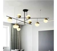 Lustres, plafonniers, suspensions, lustres LED, lustres postmodernes en Forme de Boule de Verre, éclairage d'intérieur pour Chambre à Coucher, Salon, Salle à Manger, 3/9 têtes, E27