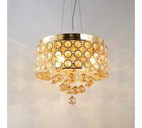 Lustres, Rond En Doré Lumineux À 4Pes, Idéal Poure Chambre, Salon, Couloir, Etc. Dimensions : 38,5 Cm de Diamètre Et 30 Cm de Hauteur.