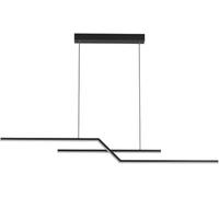 Lustrespendue Réglablendu Led 22 Wpendue Mate À Intensité Variable 3 Couleurs, En Ferspendues D'Intérieur Pour Salon, Chambre À Coucher, Couloir/Noir/A