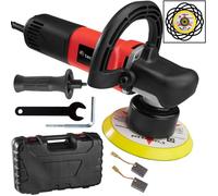 Lustreuse - TECTAKE - Lustreuse polisseuse rotative avec accessoires 2500 - 6300 trs/min, 710 W, coffret inclus - Rouge