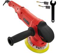 Lustreuse - TECTAKE - Polisseuse rotative en aluminium avec 3 accessoires - Noir/Rouge