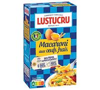 LUSTUCRU Macaroni Aux Oeufs Frais - Le choix de l'excellence culinaire - 250g de pâtes savoureuses pour vos plats préférés. - Lot De 4 - Vendu Par Lot
