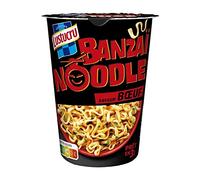 LUSTUCRU - Noodles Saveur Boeuf 60G - Lot De 4