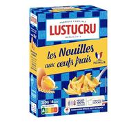 LUSTUCRU - Nouilles Traditionnelles à l’Ancienne, Texture Fondante pour Recettes Maison (250g) - Le Lot De 4