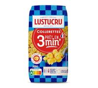 LUSTUCRU - Pâtes Collerettes Al Dente, Prêtes en 3 Min, 500g - Lot De 4
