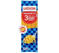 LUSTUCRU - Pâtes spaghetti cuisson rapide | Savoureux et onctueux | Idéal pour des plats gourmands en un rien de temps | le paquet de 500 g | LOT DE 4