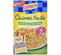 Lustucru Quinoa Facile Duo Quinoa/Blé/Lentilles Sachet Cuisson 300 g