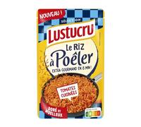 LUSTUCRU - Riz à Poêler Tomates Cuisinées - Extra Gourmand en 8 min - le paquet de 375g - Le Lot De 4
