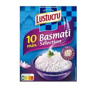 LUSTUCRU - Riz Basmati Grain Long Prêt en 10 min, Saveur Légère et Texture Aérée (Boîte 900g) - Le Lot De 3