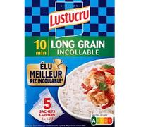 Lustucru Riz Long Grain 10 min - Le paquet de 5x90g