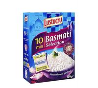 LUSTUCRU - Riz Parfumé Basmati Sélection 10Min Sachet Cuisson 450G - Lot De 4