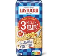Lustucru, Spaghetti courts Al Dente en 3 minutes, le sachet de 500 g
