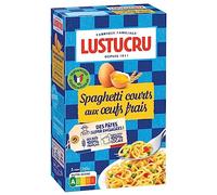 LUSTUCRU - Spaghetti courts aux œufs frais Savoureux et Gourmands, 250G