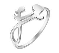 LUTAKU Bague d'amour infini pour mère et enfant en acier inoxydable pour maman et bébé - Cadeau idéal pour la fête des mères, Métal