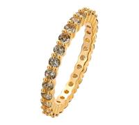 LUTAKU Bague d'éternité empilable avec zircones multiples - Symbole d'amour sans fin pour femmes pour cadeaux, Laiton, Zircone