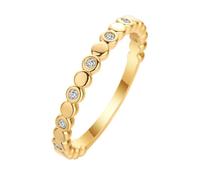 LUTAKU Bague empilable en perles pour femme avec oxyde de zirconium - Bague d'éternité minimaliste