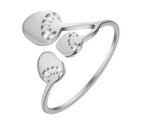 LUTAKU Bague en forme de champignon mignon pour femmes et filles, en acier inoxydable, bague minimaliste en forme de forêt, Métal