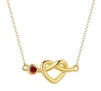 LUTAKU Collier simple nœud cœur : serti de diamants, ce collier est parfait pour un usage quotidien et indispensable pour ajouter une touche de sophistication. Cadeau pour femme.