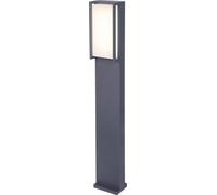Borne d'éclairage extérieur LUTEC QUBO - Gris Foncé - LED 18W - 1100 lumens - 3000K - IP54 - Classe I