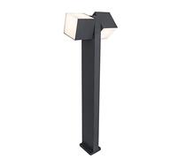 Lutec LED Extérieure Borne Lumineuse Cuba Anthracite IP54 23W 1000lm Blanc Chaud