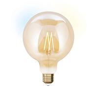 LUTEC Ampoule LED à filament de la série IDual. Attention : sans télécommande, le produit ne peut pas être utilisé. Aussi lumineux que 60 W, 9 W, ambre