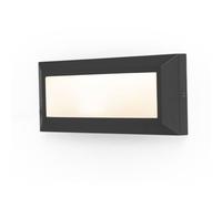LUTEC Helena LED Applique murale extérieure blanc chaud 11W IP54 noir mat
