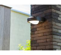Lutec LED Lampe d'extérieur Fele Anthracite IP54 14W 1000lm blanc chaud 3000K orientable