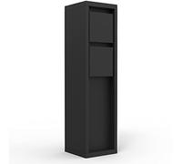 LUTEC Mains Multiprise d'extérieur 2 Prises Noir IP54 Résistant aux intempéries 3500 W 8 x 8 x 31 cm
