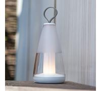 Baladeuse extérieur LED intégrée Pepper IP54 200lm 3W ∅12 x H.29cm Lutec blanc variateur télécommandé