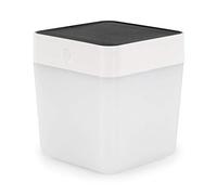 LUTEC Table-Cube avec panneau solaire en plastique Blanc 10,5 x 10,5 x 12,5 cm