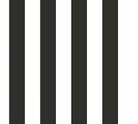 Lutèce Bordure Peint Rayure, Noir/Blanc