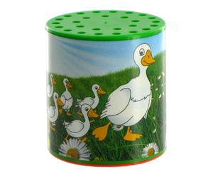 Lutèce Créations Boîte à meuh Canard ou à coincoin Traditionnelle pour Entendre Le cri, la Voix, Le cancanement d'un Canard - Cette boîte à meuh se secoue horizontalement mais ne se retourne Pas.