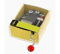 Lutèce Créations Boîte à Musique/boîte Musicale à manivelle avec mécanisme Musical à manivelle de 18 Notes dans Une boîte en Carton - Mamma mia (Abba)