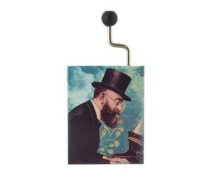Lutèce Créations Boîte à Musique/boîte Musicale à manivelle avec mécanisme Musical de 18 Notes dans Une boîte en Carton illustré et ajouré - Gymnopédie n°1 (Erik Satie)