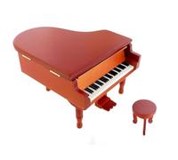 Lutèce Créations Boîte à Musique/boîte Musicale en Bois en Forme de Piano Miniature avec Espace de Rangement et mécanisme Musical à Ressort de 18 Notes - Rêve d'amour (Franz Liszt)