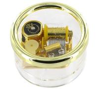 Lutèce Créations Boîte à Musique/boîte Musicale Presse-papiers en Verre Acrylique avec mécanisme Musical à Ressort de 18 Notes - Le Tourbillon de la Vie - Jeanne Moreau (Serge Rezvani)