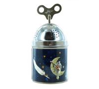 Lutèce Créations Boîte à Musique ou boîte Musicale Tinkle Tonk en métal avec Grande Clef supérieure, mécanisme Musical à Ressort de 18 Notes et Illustration - Au Clair de la Lune (Traditionnel)