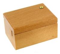 Lutèce Créations Boîte en Bois Vernis pour y Placer et y Visser Un mécanisme/Mouvement Musical à manivelle afin de créer Une boîte Musicale/boîte à Musique à manivelle