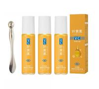 Lutein Anti-Wrinkle Serum Oil et bâton de massage, Lutein Eye Essence Oil,Anti-Rides Immédiat 3 Minutes, Anti-Ageing Eye Serum Against Wrinkles, Puffiness and Dark Circles Removal (3 Set)