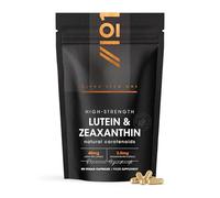 Lutéine & Zéaxanthine avec BioPerine® - 40mg Lutéine 2,85mg Zéaxanthine - 90 Gélules Véganes - Caroténoïdes Naturels issus de l’Extrait de Souci - Sachet Refermable et Recyclable par Alpha01