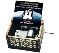 Luteney Regalos San Valentin Hombre Mujer, Caja Música Regalos Aniversario Pareja, Pingüino Regalos para Novia Novio Navidad,You Are My Sunshine Regalo para Esposa