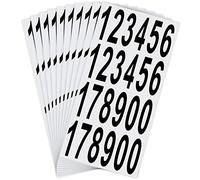 LUTER 10 feuilles d'autocollants de Numéros de Boîte aux Lettres Autocollants Adhésifs Imperméables pour Boîte aux Lettres, Maison, Porte, Numéro d'adresse, Intérieur ou Extérieur (7,5 cm)